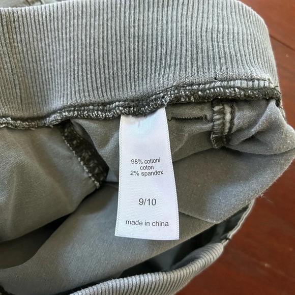 Maurices Womens Chino Pull-on Pants Green Mid Rise Drawstring Pockets size 9/10 - Picture 8 of 8